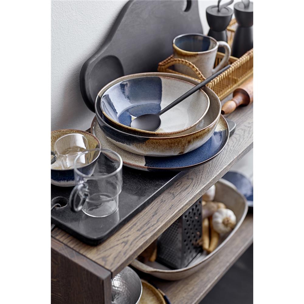 Bloomingville Jules Schüssel, Braun/Blau, 800ml, Steingut, dänisches Design