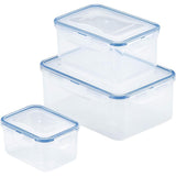 LocknLock 3er Frischhaltedosen-Set 2,3L, 1,1Lm, 470ml, Luftdicht, Wasserdicht, BPA-frei, Gefiergeeignet