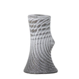 Bloomingville Raheem Kerzenständer in Grau, 13cm, aus Steingut