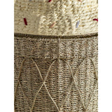 Bloomingville MINI Cillie Korb mit Deckel, 40x72cm, aus Wasserhyazinthe, in Eisform