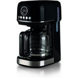 Ariete Moderna Filterkaffeemaschine, Schwarz, 15 Tassen Kaffeemaschine, mit Glaskanne