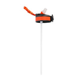 NILS CAMP Trinkflasche Tritan 1000 ml mit Strohhalm orange-blau für Outdoor Sport Reisen