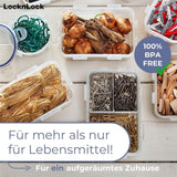 LocknLock PP Classic Vorratsdose 4,8 L mit Griff & Ablaufgitter, BPA-frei