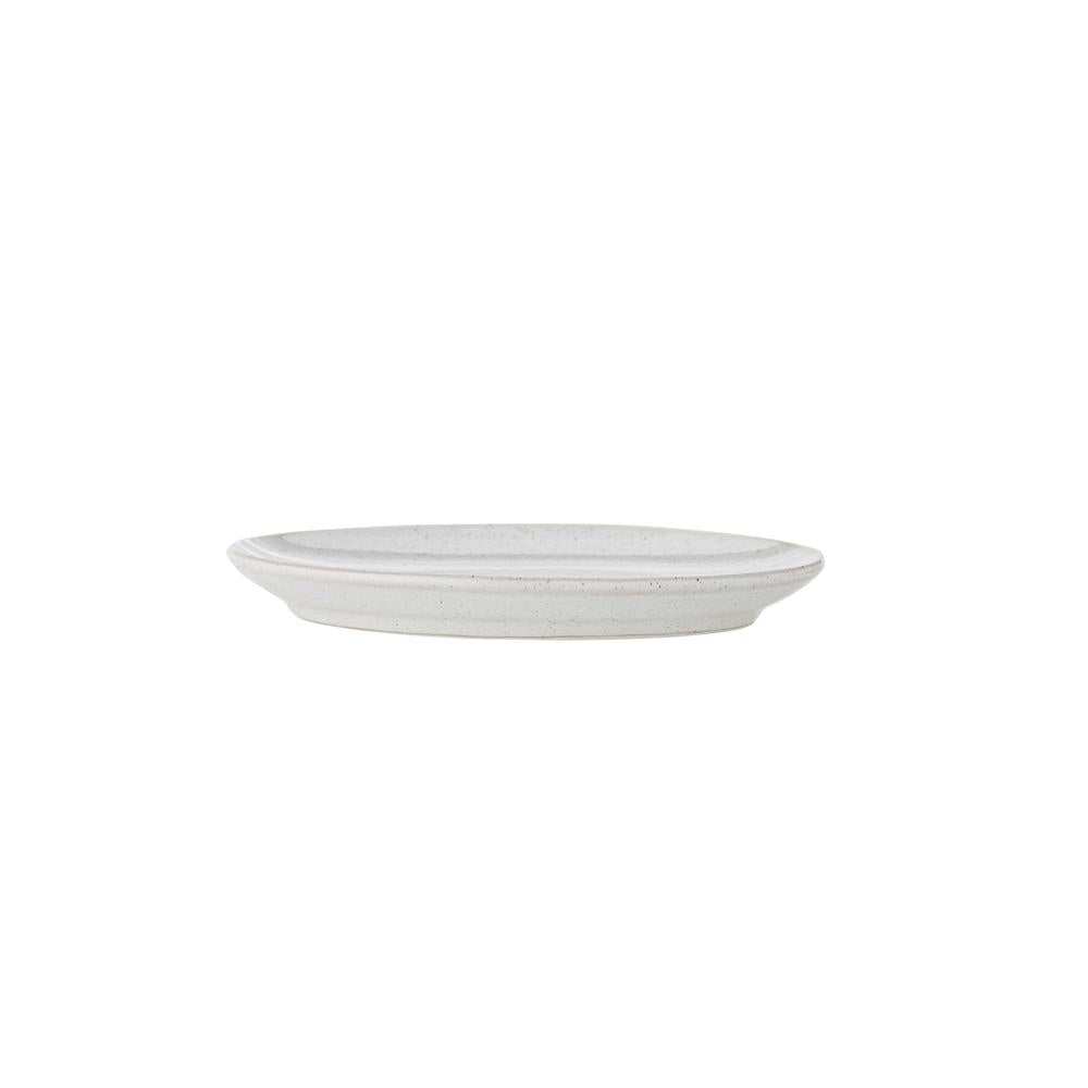 Bloomingville Addison Teller Weiß Steingut 16 cm skandinavisch