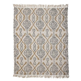 Bloomingville Tagesdecke natur Baumwolle 160x130 cm Kuscheldecke Decke Wohndecke