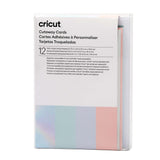 Cricut Cutaway Cards Pastell R40 Klebekarten mit Hintergrundblätter 12 Stück