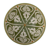 Bloomingville Heikki Schale – handbemalte Steingutschale in Grün/Natur, Ø 26,5 cm