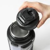 LocknLock Isolierkanne 1,5 L Rosegold - Thermoskanne Edelstahl mit Becher & Tragegurt