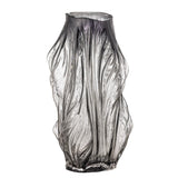 Bloomingville Tulla Vase aus Glas in Grau – große Glasvase für Wohnzimmer & Tischdeko