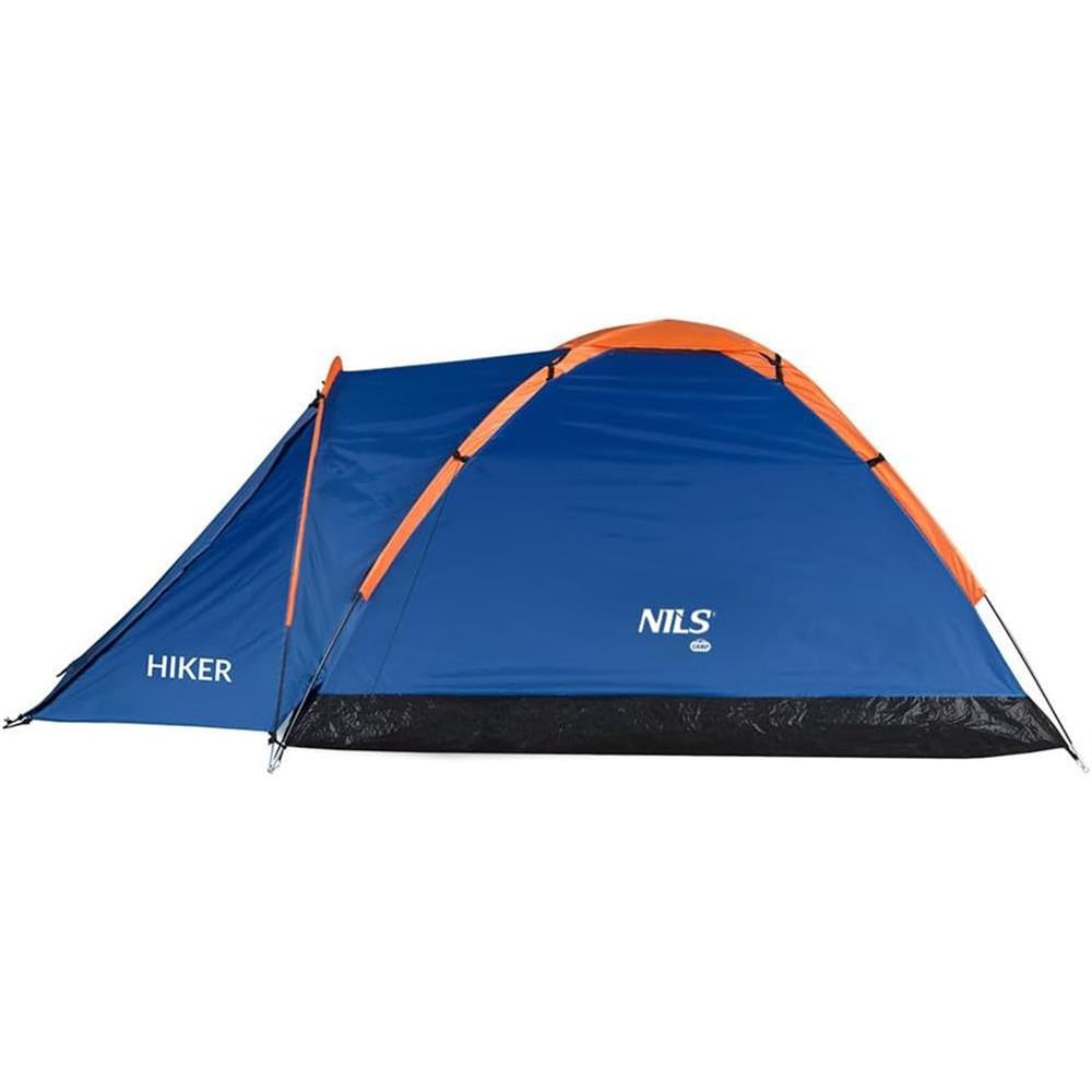 NILS CAMP Hiker Zelt für 2 Personen in Blau - kompaktes Campingzelt mit Vorraum für Camping & Outdoor