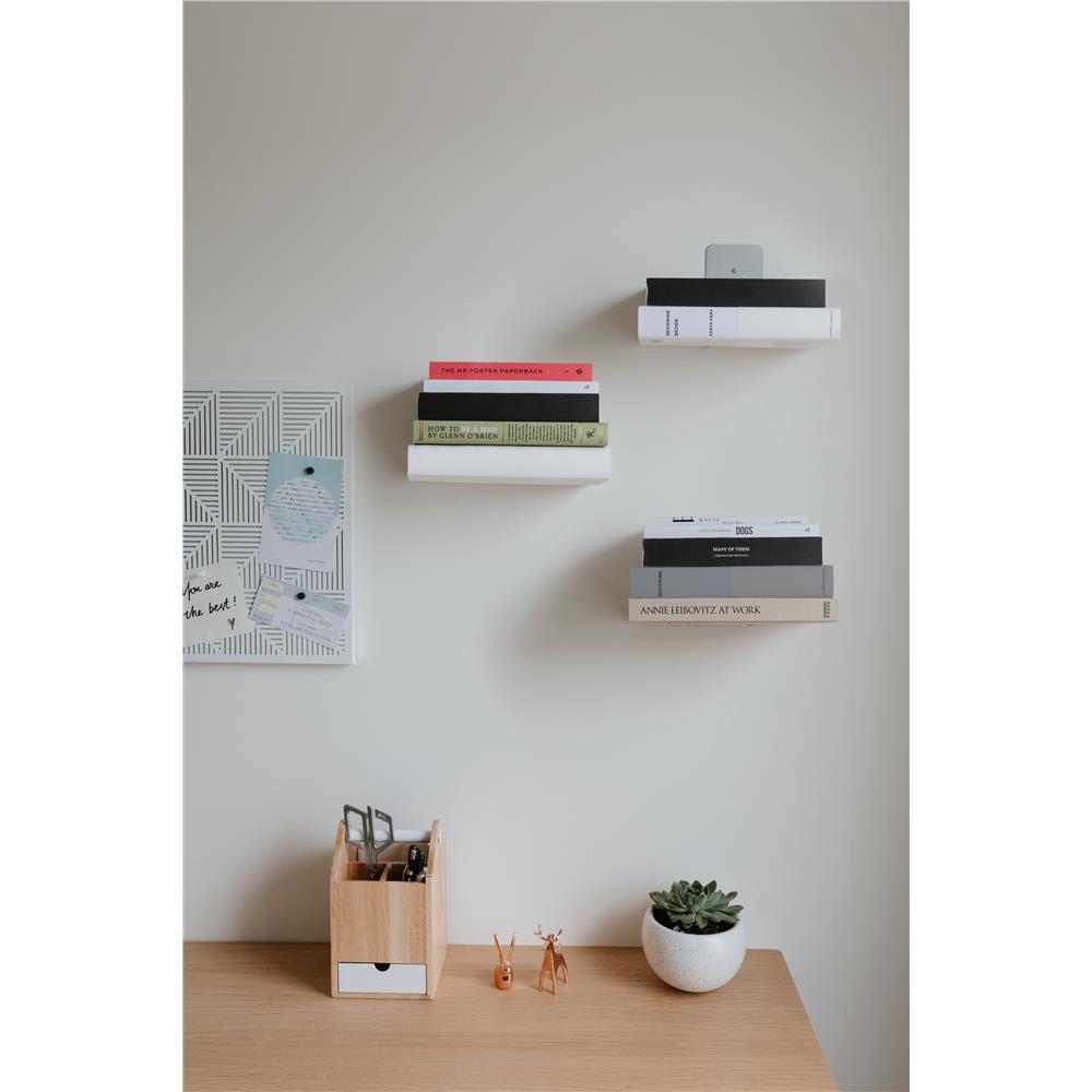 Umbra Conceal Unsichtbares Bücherregal 3er-Set Stahl 14 x 13 x 14 cm Wandregal