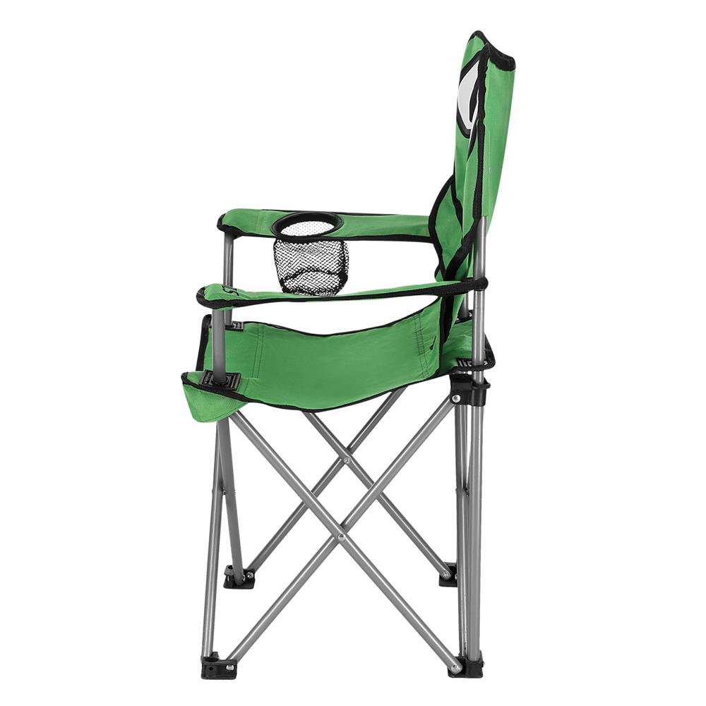NILS CAMP Kinder Campingstuhl Frosch Design - faltbarer Outdoorstuhl für Garten, Camping & Strand