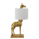 Bloomingville Silas Tischlampe Gold Polyresin Giraffe Dekolampe Tischleuchte dänisches Design