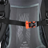 NILS CAMP Trekkingrucksack Ghoster 20L in Schwarz - Outdoor Rucksack mit Belüftung & Regenhülle