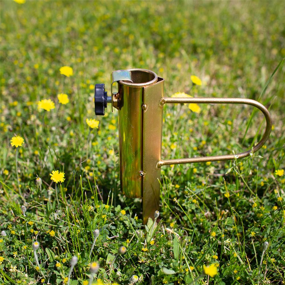 NILS CAMP Bodenanker für Sonnenschirm Metall für Strand Garten Camping