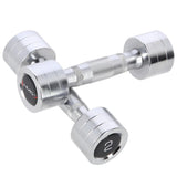 Kurzhantel Set 2x 2 kg verchromt Stahl | HMS CHD