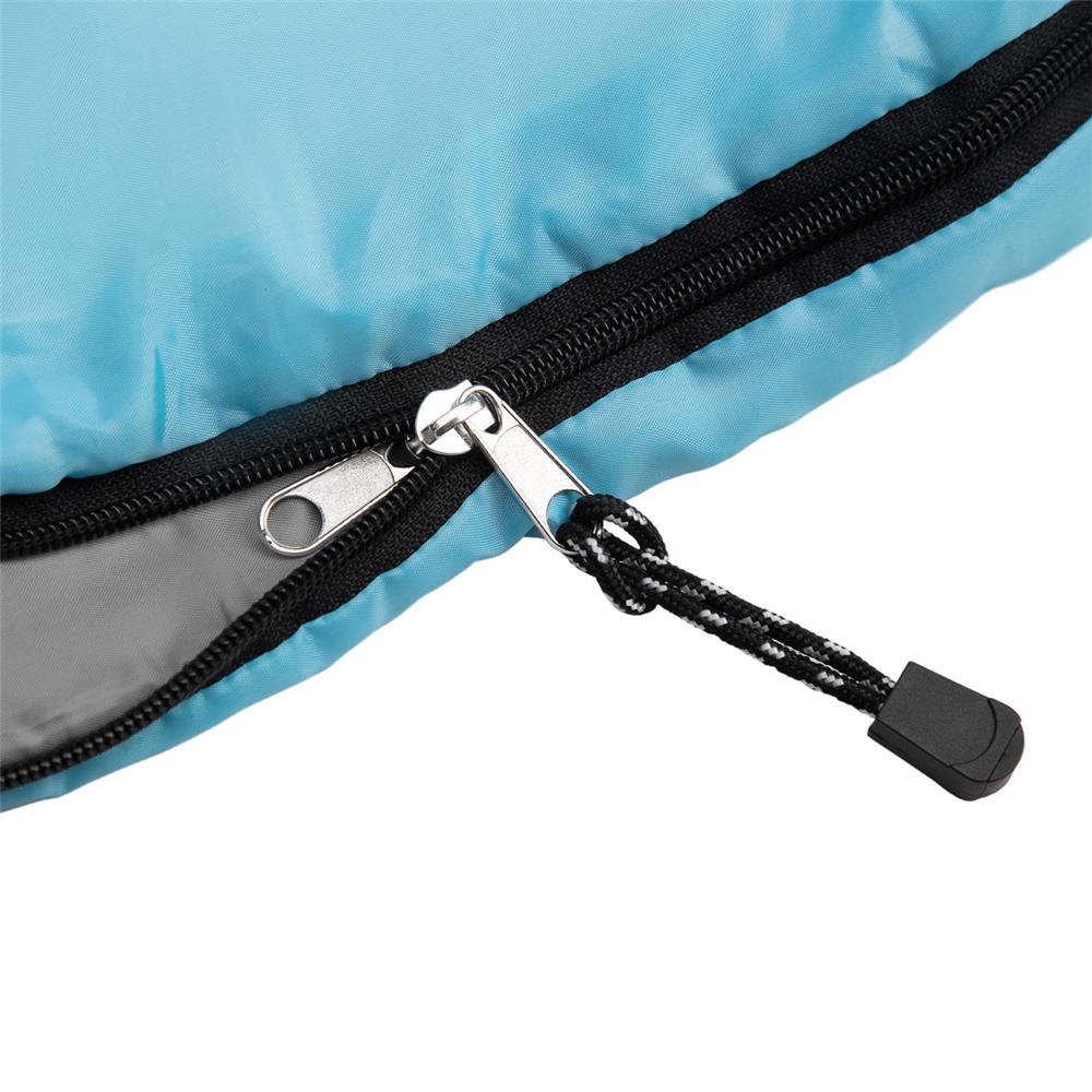 NILS CAMP Schlafsack Größe M Hellblau-Grau - Mumienschlafsack für Outdoor, Trekking & Camping