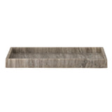 Bloomingville Majsa Tablett – braunes Marmor-Tablett, 38x18 cm, vielseitig & lebensmittelgeeignet