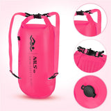 NILS CAMP Schwimmboje 3-in-1 Dry Bag 28L pink Rucksack für Outdoor Wasser Sport