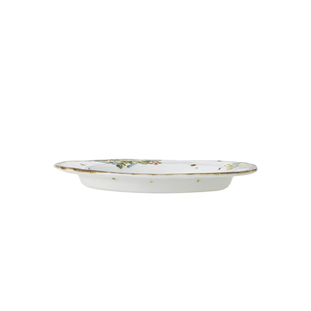 Bloomingville Savina Teller 4er Set D15 cm bunt - Steingut Teller mit Blumenmuster für Tischdeko