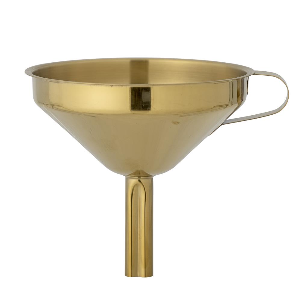 Bloomingville Finya Trichter Gold Edelstahl dekorativer nützlicher Küchenhelfer dänisches Design