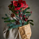 Bloomingville Rubia Blumenstrauß Rot Kunstblumen Weihnachtsdeko 105 cm