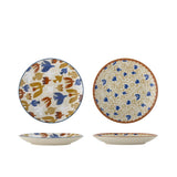 Bloomingville Anniversary Teller 2er Set 20 cm Steingut bunt Vogelmotiv