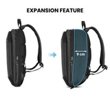 NILS Laptop Rucksack 19L Grau - Handgepäckgröße Business Reisen Arbeit Alltag