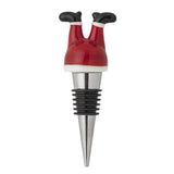 Bloomingville Lynn Weinstopper, Rot, Glas Weinverschluss handgefertigt