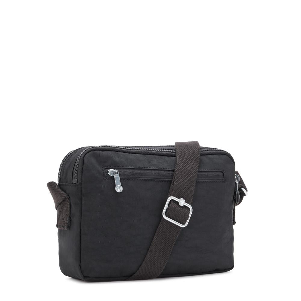 Kipling ABANU M, Mittelgroße Umhängetasche, Black Noir (schwarz), 4L, Schultertasche
