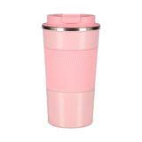 NILS Thermobecher 510 ml Edelstahl rosa rutschfest Coffee-to-go-Becher für Camping Reisen Alltag