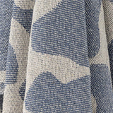 Bloomingville Salobre Decke Blau Baumwolle Wohndecke 160x130cm