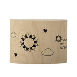 Bloomingville MINI Cloudy Tasse 110 ml Steingut, natur, Schriftzug "YOU ARE MY SUNSHINE"