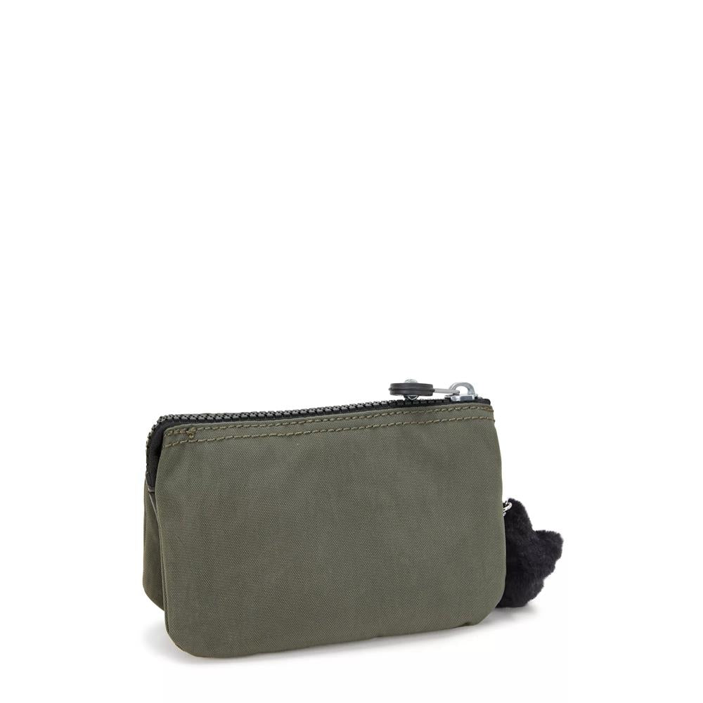 Kipling CREATIVITY S, kleine Geldbörse, Green Moss (grün), Portemonnaie mit Reißverschluss