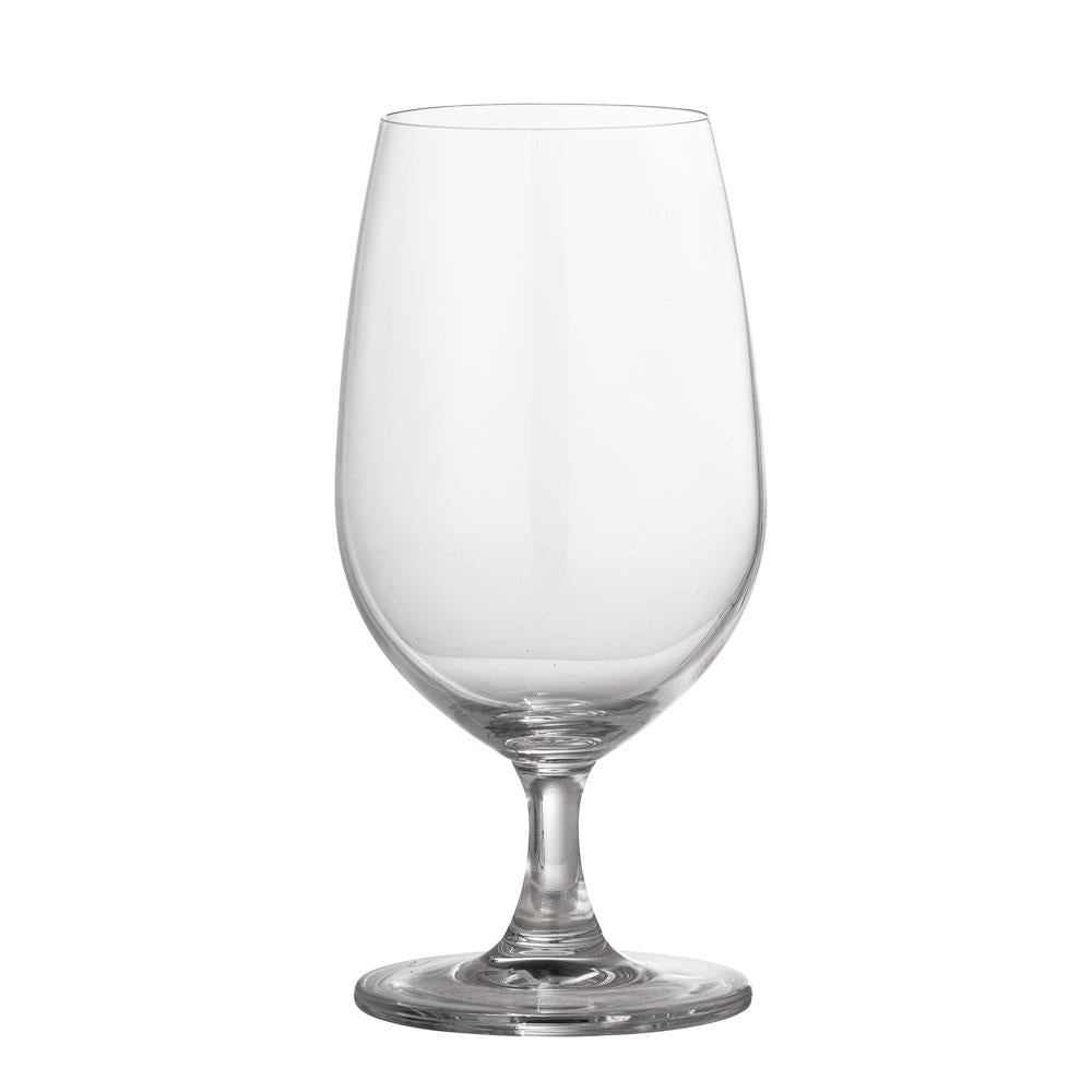 Bloomingville Lars Bierglas klar 400 ml aus Glas – klassisches Bierglas für Küche & Tischdeko