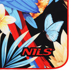 NILS Mikrofaserhandtuch 160x80 cm Ara Papagei - schnelltrocknendes Handtuch für Camping, Strand & Sport