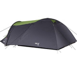 NILS CAMP Trekker Zelt für 4 Personen in Grün-Grau - Campingzelt mit Vorraum für Outdoor, Familie & Trekking