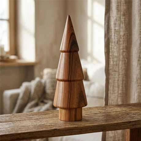 BOLTZE Dekoaufsteller Wilhelmy Keramik braun Weihnachtsbaum modern