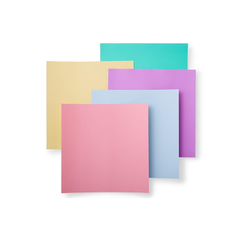 Cricut Smart Paper Farbkarton in Pastell 10 Stück mit klebender Rückseite zum Aufbügeln