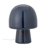 Bloomingville Paddy Tischlampe Blau Glas D20xH26,5 cm – elegante Glaslampe