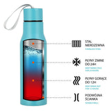 NILS NILS Thermobecher 500 ml Edelstahl blau Elefant auslaufsicher mit Trageschlaufe