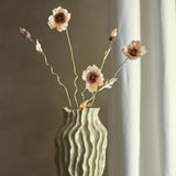 Bloomingville Poppy Kunstblume Natur Mohn 104cm Dekostiel