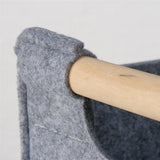 BOLTZE Korb Karly – 3er Set mit Hirschgeweihmotiv, Holz & Textil, Landhausstil