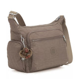 Kipling GABBIE, mittelgroße Umhängetasche, True Beige (beige), Crossbody Tasche mit vielen Fächern