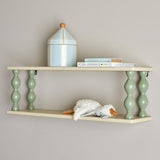 Bloomingville MINI Bibiola Regal bunt - Wandregal Kinderzimmer Holz zweifarbig modernes Design Regal