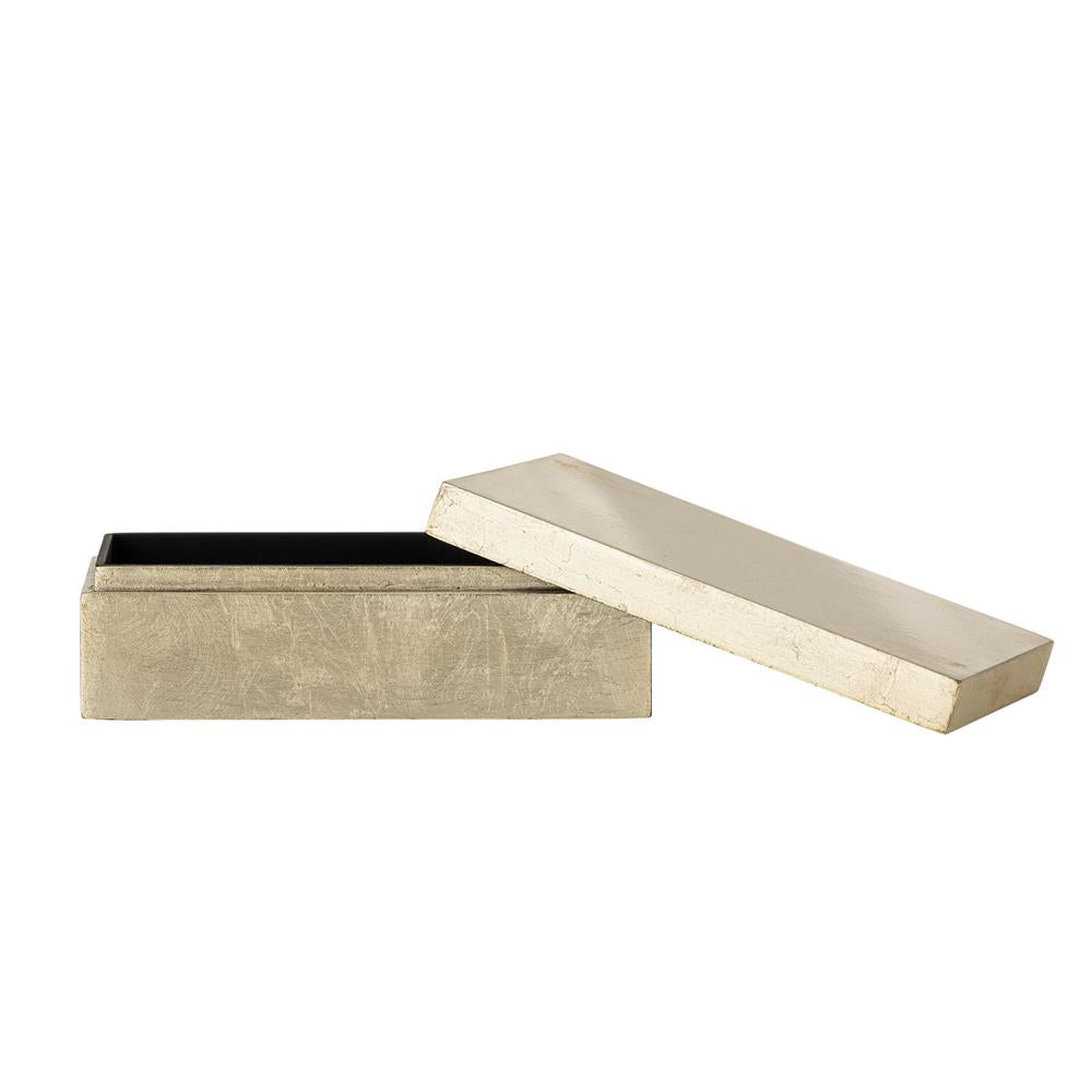 Bloomingville Nenon Box gold - MDF Aufbewahrungsbox glänzend für Schmuck Deko & Ordnung