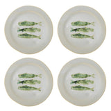 Bloomingville Hadden Speiseteller Set 4er Grün Steingut 27cm