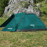 NILS CAMP Hiker Zelt für 2 Personen in Grün - kompaktes Campingzelt mit Vorraum für Camping & Outdoor