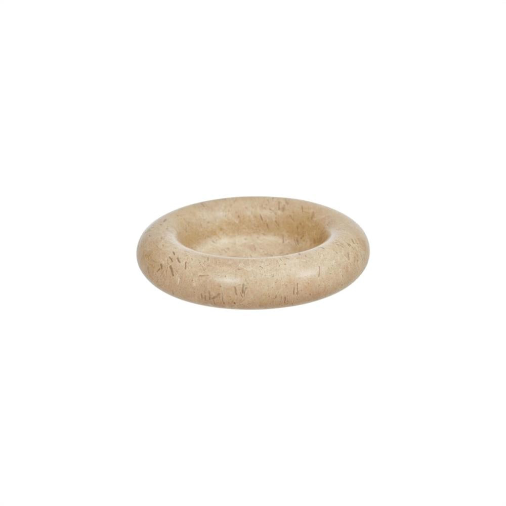 OYOY Savi Kerzenhalter Beige aus Marmor