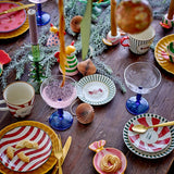 Bloomingville Caramella Kerzenhalter Bunt Steingut 3er Set Weihnachtsdeko